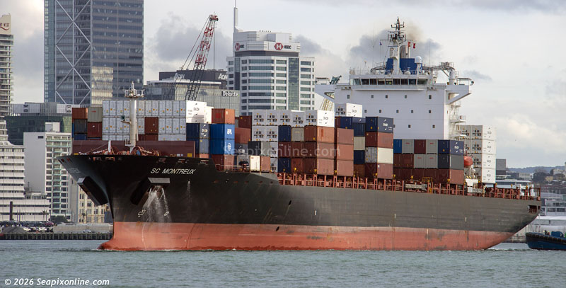 SC Montreux, GH Levant, P&O Nedlloyd Cardigan, JPO Capricornus, Maersk Danville 9295414 ID 14700
